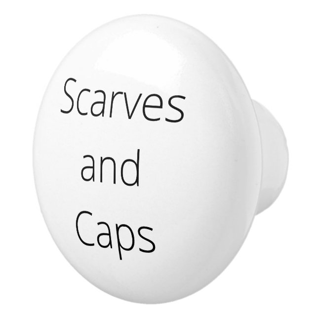 Organization Decor, scarves and caps Ceramic Knob (Right)