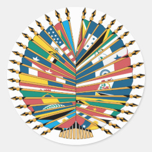 Organization of American States Classic Round Sticker