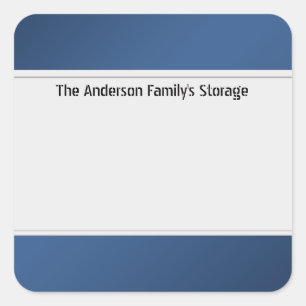 Organize Clean Labels One Colour Blue