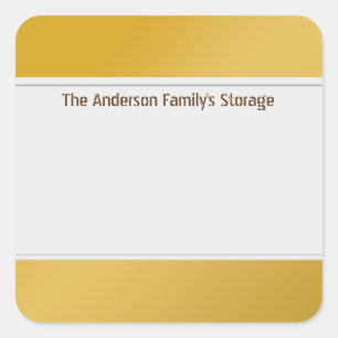Organize Clean Labels One Colour Golden