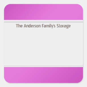 Organize Clean Labels One Colour Pink