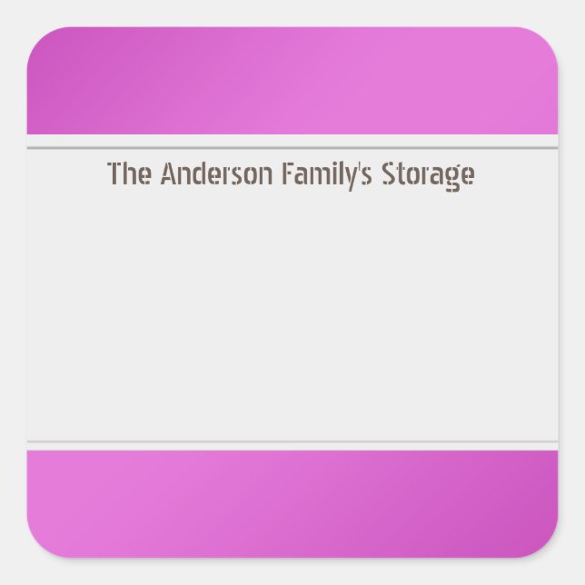 Organize Clean Labels One Colour Pink (Front)