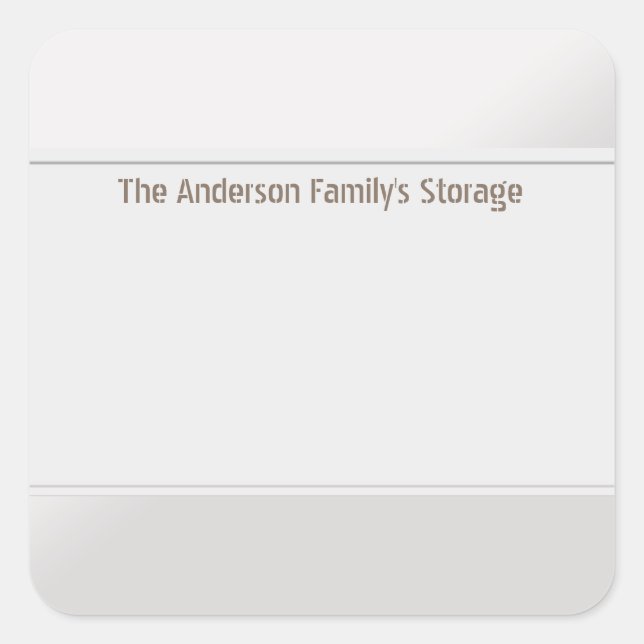 Organize Clean Labels One Colour Silver (Front)