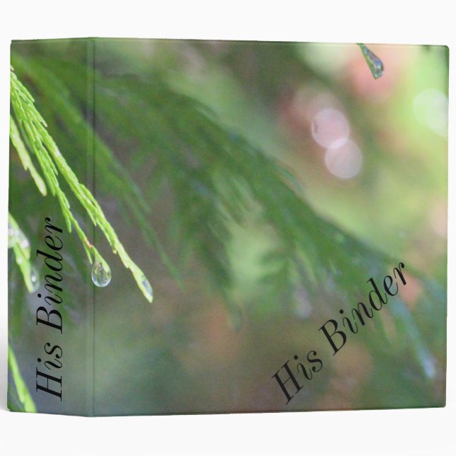 Organize his space binder (Front/Spine)
