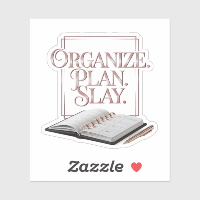 Organize Plan Slay Chic Rose Gold  (Sheet)