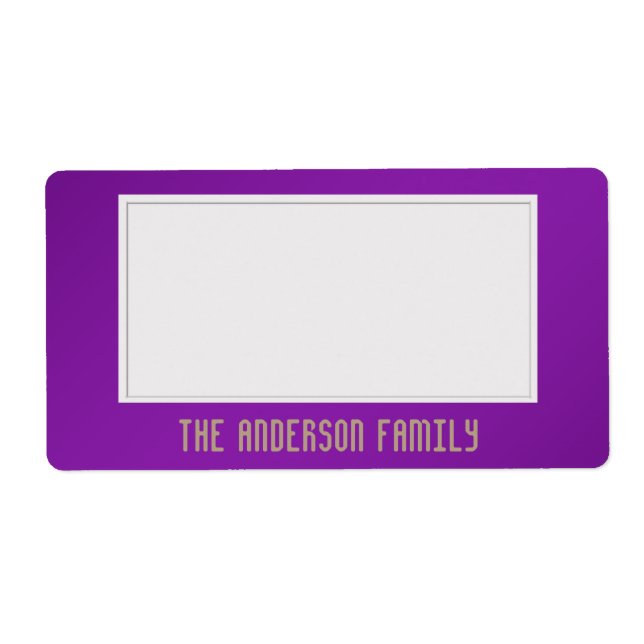 Organize Storage Sticky One Colour Purple (Front)