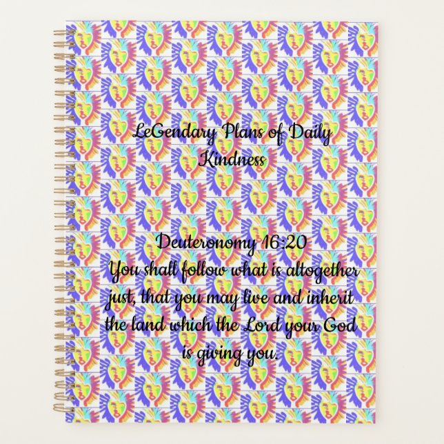 Organize with Purpose -LK Deut 16:20 Daily Planner (Front)