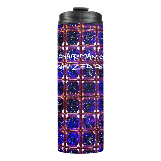 Organized Chaos Bold But Meaningless Pattern  Thermal Tumbler (Front)