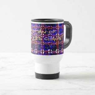 Organized Chaos Bold But Meaningless Pattern Trave Travel Mug