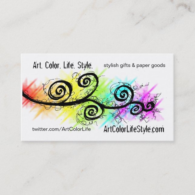 Organized Chaos Custom Business Card (Front)