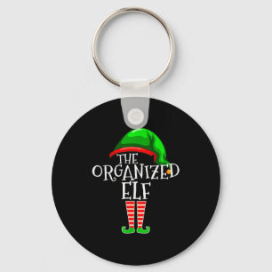 Organized Elf Group Matching Family Christmas Keychain