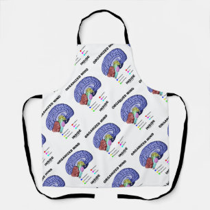 Organized Mind Inside Anatomical Brain Humour Apron