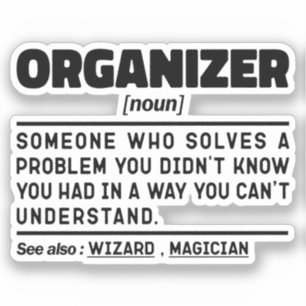 Organizer Noun Chaos Manager Sarcastic Quote