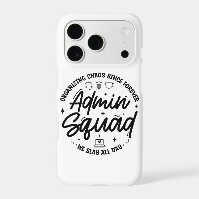 Organizing Chaos Funny Quote Admin Prof Day Squad (Back)