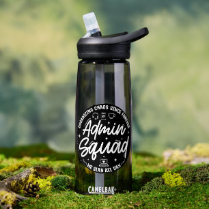 Organizing Chaos Funny Quote Admin Prof Day Squad Water Bottle