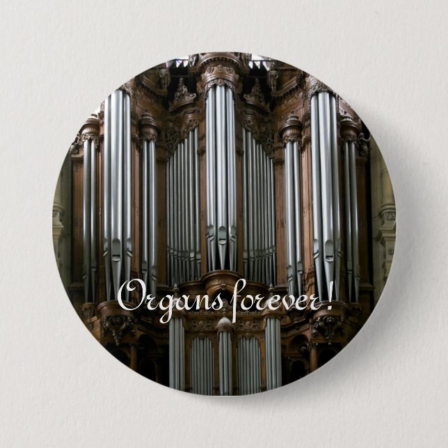 Organs forever! St Eustache button (Front)