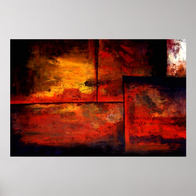 Orginal Abstract Art Print Poster (Front)