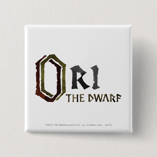 Ori Name 2 Inch Square Button (Front)