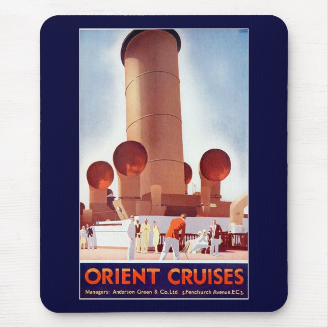 Orient Cruises Big Funnel Mouse Pad (Front)