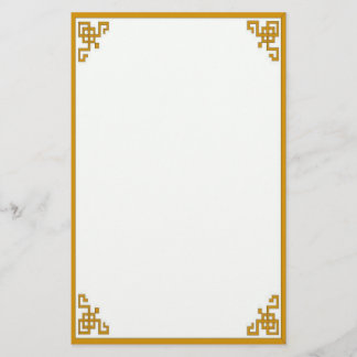 Orient Express in Gold Stationery