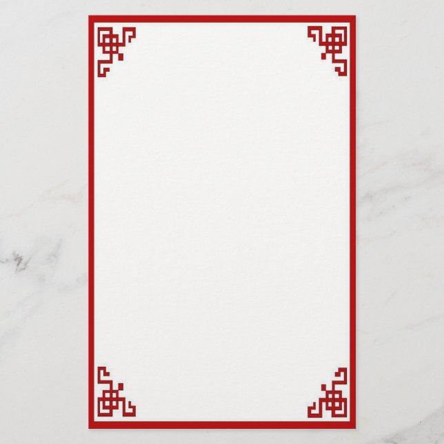 Orient Express in Red Stationery (Front)