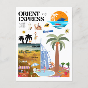 ORIENT EXPRESS  POSTCARD