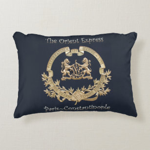 Orient Express Train Logo~Paris/Constantinople ~ Accent Pillow