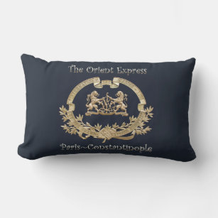 Orient Express Train Logo~Paris/Constantinople ~ Lumbar Pillow