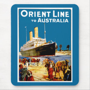 Orient Line to Australia Mouse Pad