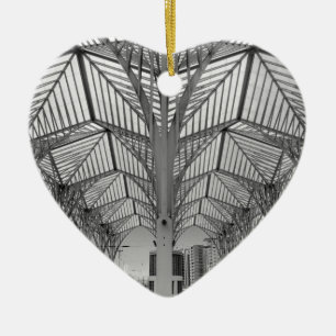 Orient train station in Lisbon Ceramic Ornament