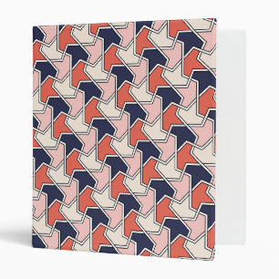 Orienta Red White Blue Geometric Arrows Vector Art Binder