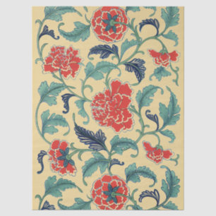 Oriental Antique Botanical Illustration of Peonies Tissue Paper