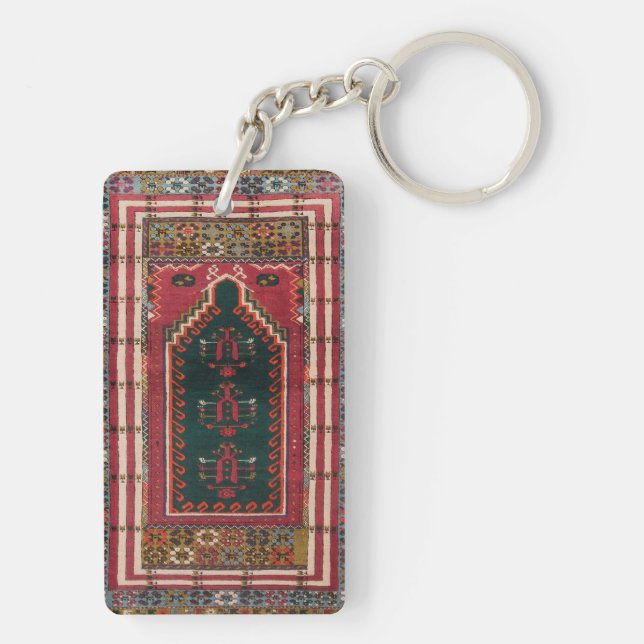 Oriental Antique Kilim Rug   Keychain (Back)