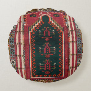 Oriental Antique Kilim Rug Round Pillow