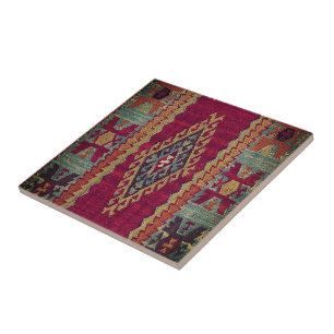 Oriental Antique Kilim Rug Tile
