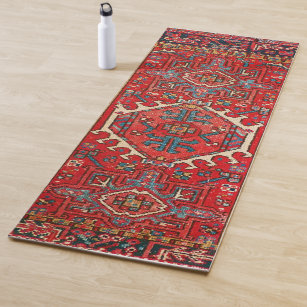 Oriental Antique Persian Turkish Carpet  Pattern Yoga Mat