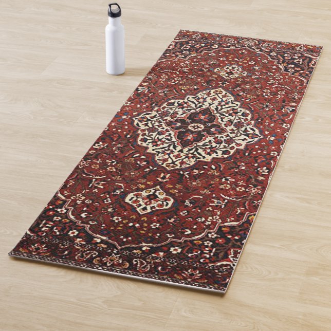 Oriental Antique Persian Turkish Rug Yoga Mat (In Situ)