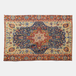 Oriental Antique Turkis Carpet Pattern Kitchen Towel
