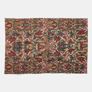 Oriental Antique Turkish Red Persian Carpet Kitchen Towel