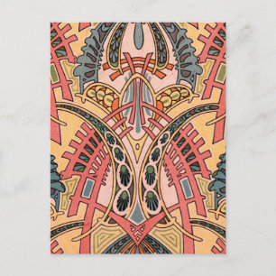 Oriental Art Nouveau Postcard