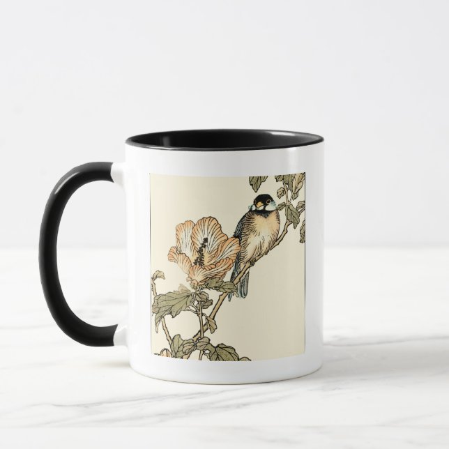 Oriental Bird Perched on Branch Mug (Left)
