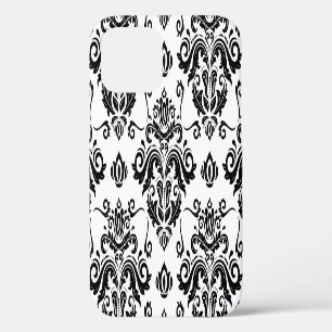 Oriental Black & White: Classic Texture iPhone 12 Case