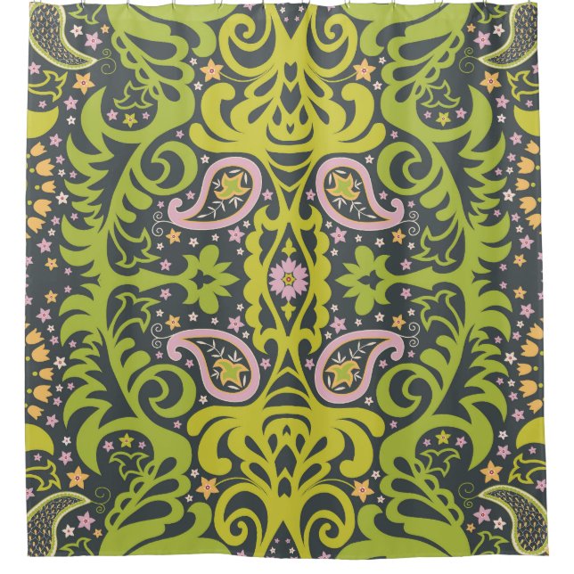 Oriental Bliss: Paisley Floral Pattern (Front)
