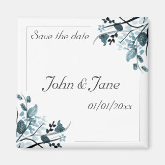 Oriental blossom Save the date Magnet Template