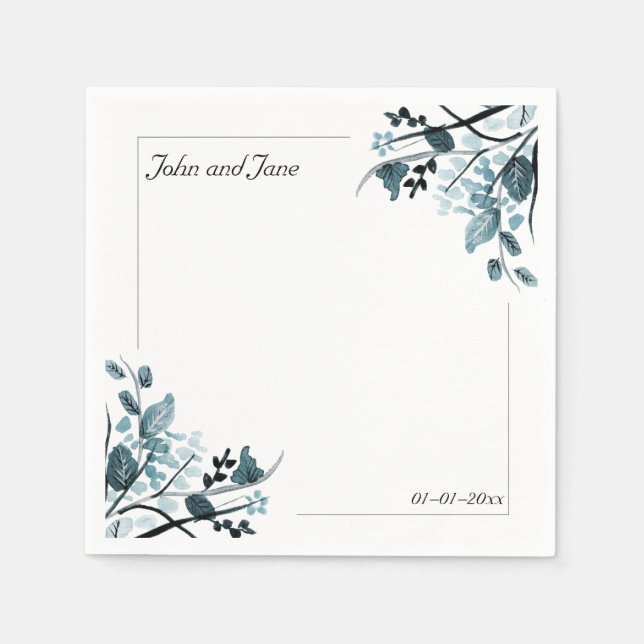 Oriental blossom Theme Napkin (Front)