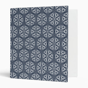 Oriental Blue Ottoman Turkish Tracery Vector Art Binder