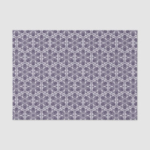 Oriental Blue Turkish Rosette Geometric Vector Art Tissue Paper