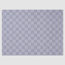 Oriental Blue White Moroccan Geometric Pattern
