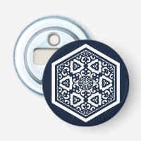 Oriental Blue White Ottoman Turkish Tracery Art