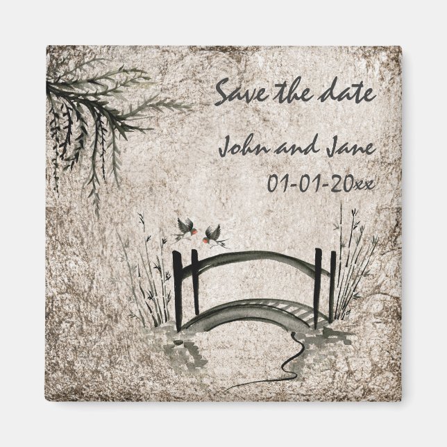 Oriental Bridge Save the date Magnet (Front)